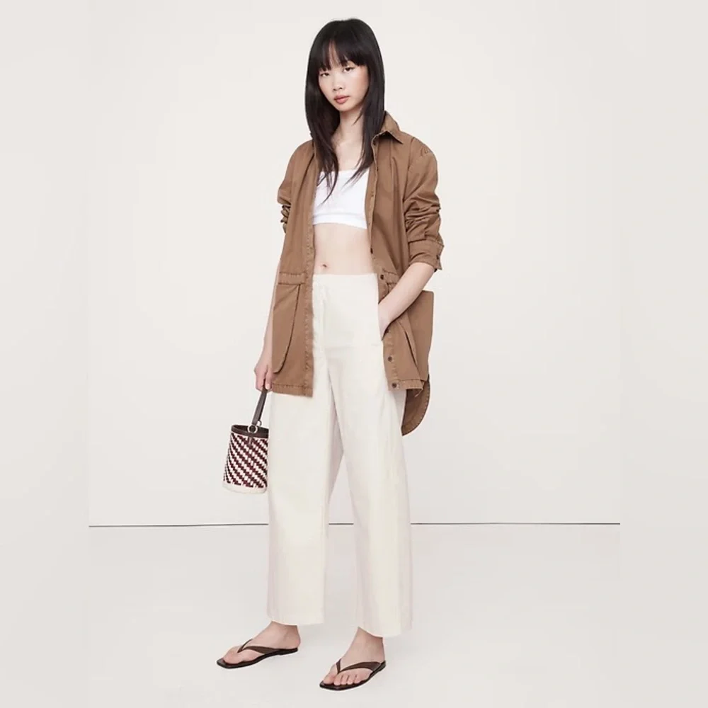 NWT! Banana Republic Mid-Rise Relaxed Painter Pull-On Pant - XXS
